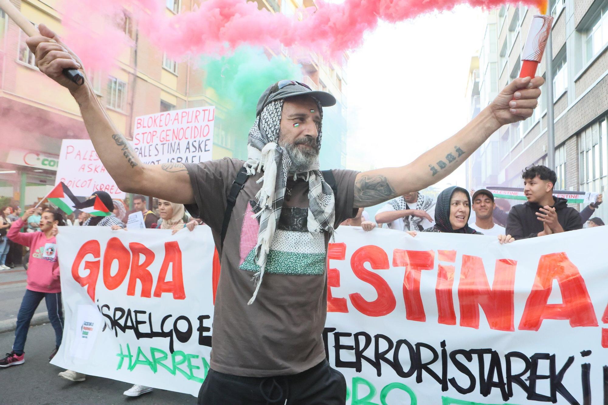En imágenes: Vitoria protesta contra el genocidio en Gaza