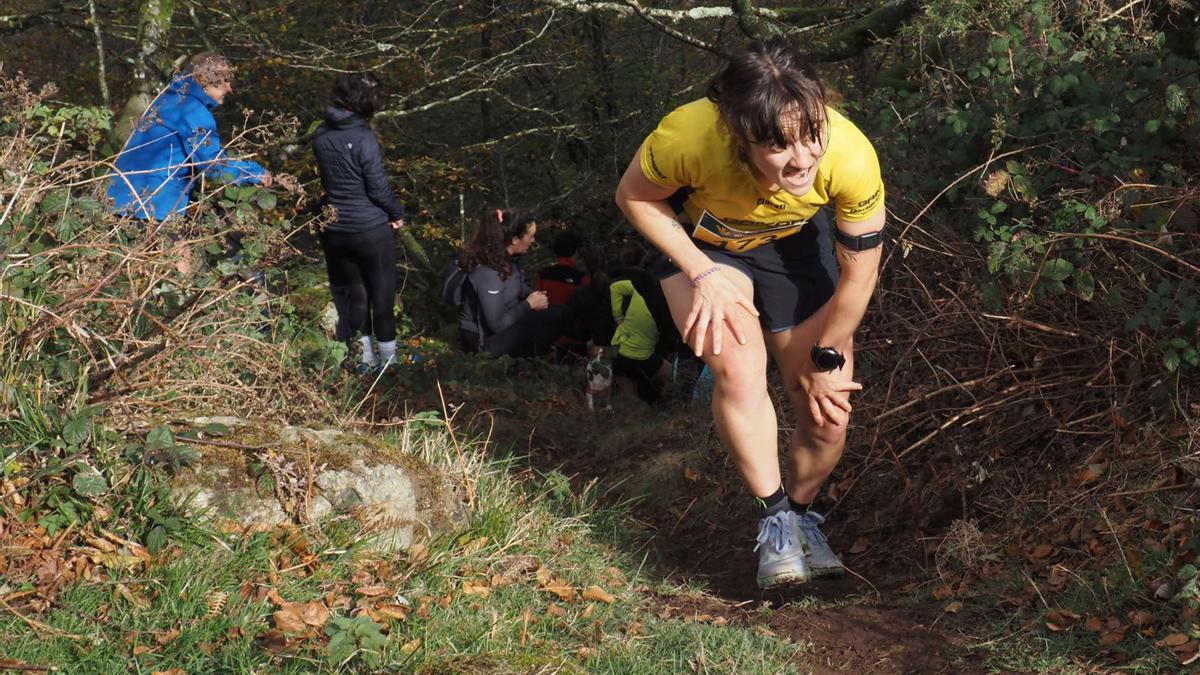 Irati Ortiz de Anda, afrontando los últimos metros tras abandonar la zona arbolada.