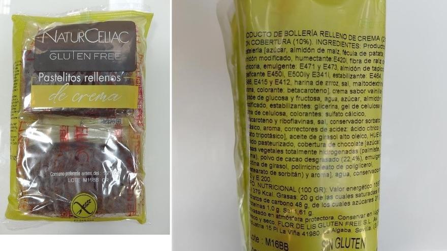 Alertan de la presencia de proteínas de la leche en pastelitos rellenos de crema