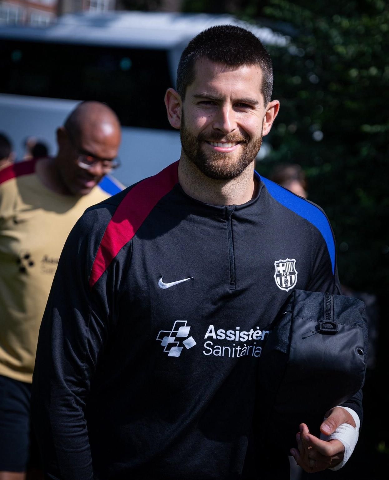 El navarro Antonio Bazán, jugador del Barça.