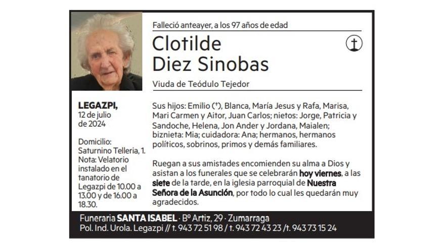 CLOTILDE DIAZ SINOBAS