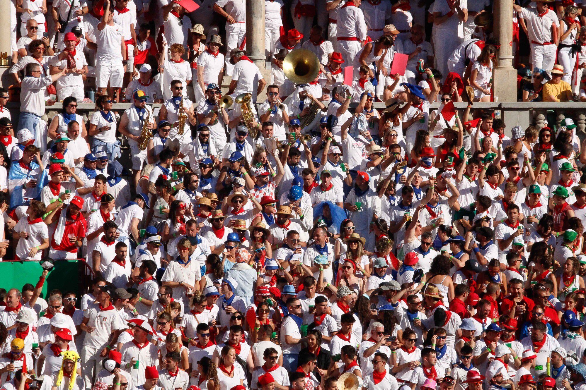 Ambiente en la Plaza de Toros el día 8 de julio