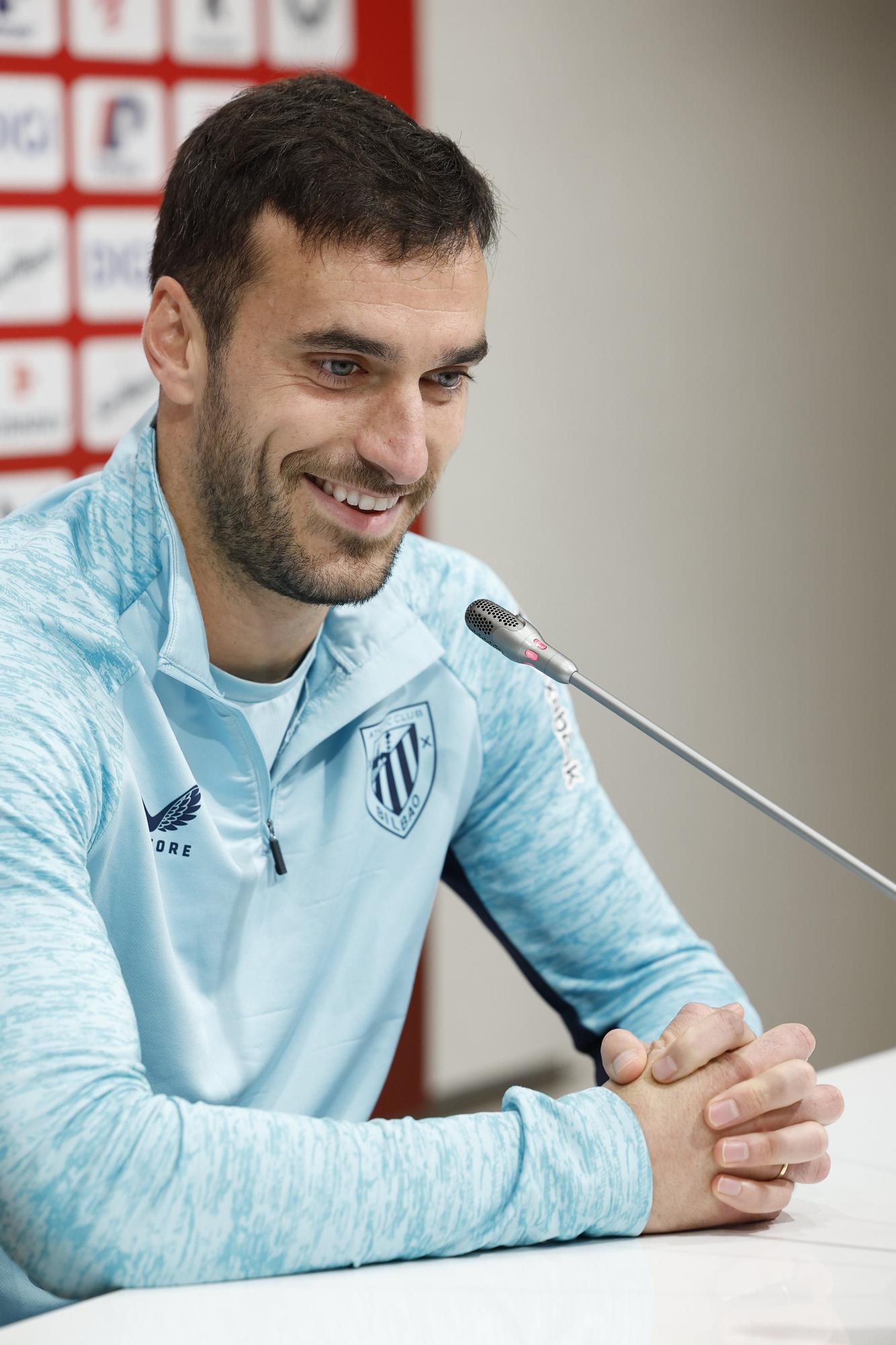 Lekue durante la rueda de prensa