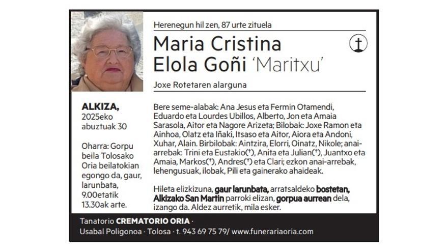 Maria Cristina Elola Goñi