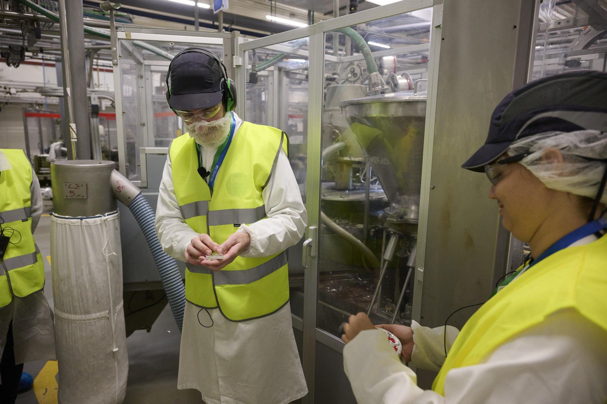 Fotos de la visita a la fábrica en Iraizotz de Grupo Bel