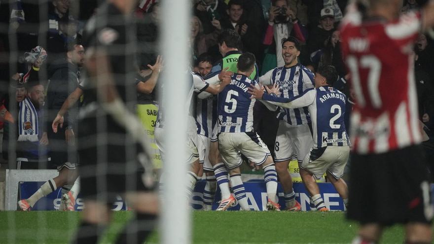 Las mejores imágenes del partido entre la Real y el Athletic