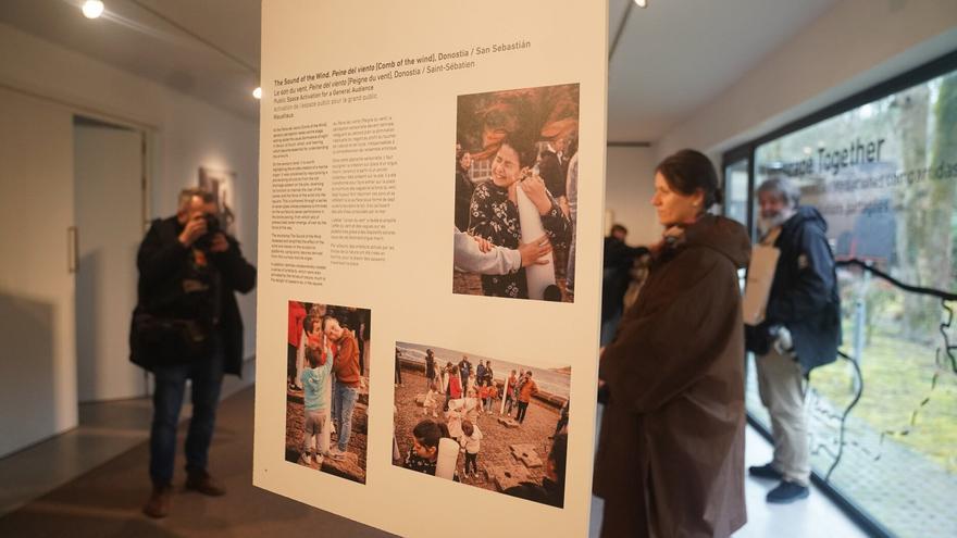 ‘Land art’, colaboración, creación y fotos entre Hernani y Portugal