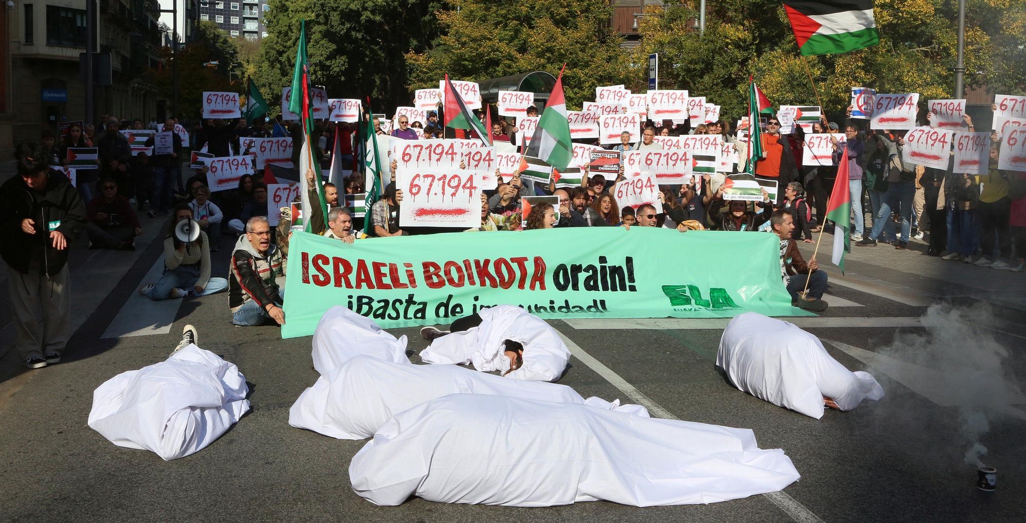 Huelga y paros en solidaridad con Palestina durante este miércoles en Navarra