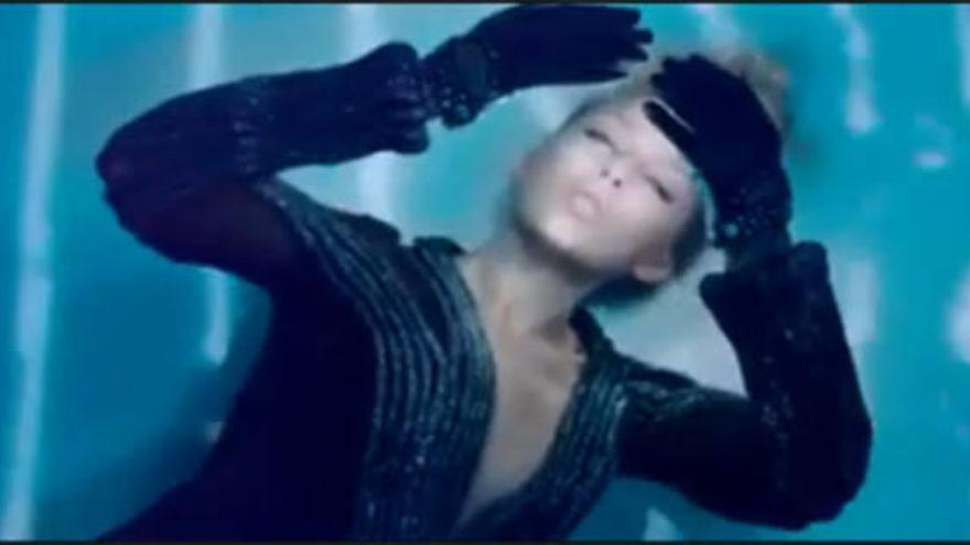 Fotograma del nuevo cideoclip de Kylie Minogue.