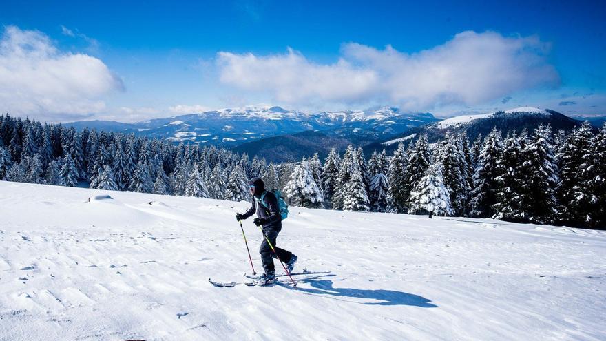 En imágenes: Las fotos más espectaculares de la nieve en Urkiola