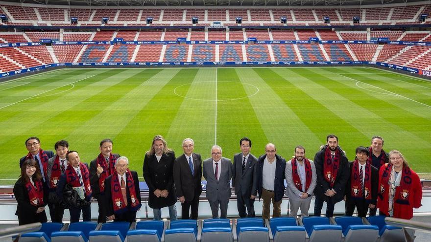 Osasuna recibe la visita de la delegación de Yamaguchi