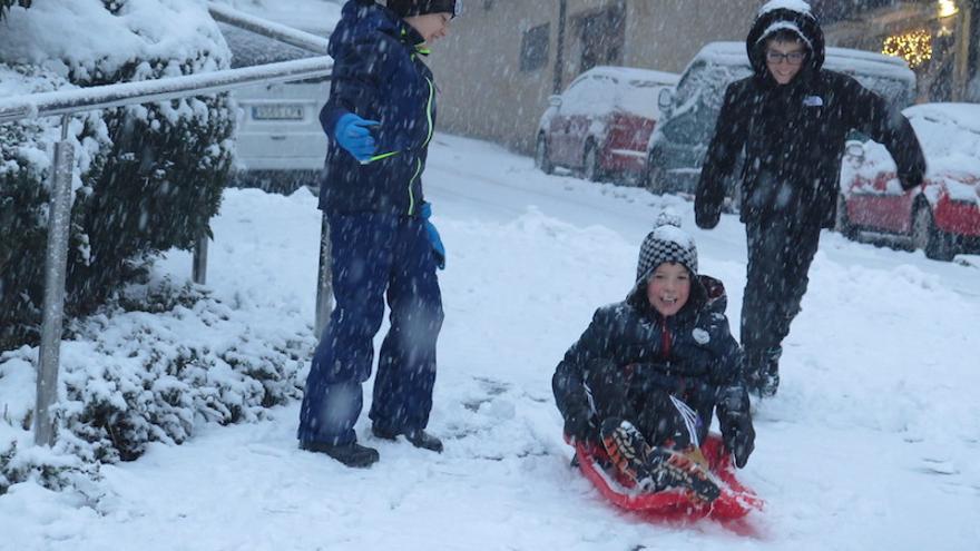 La nevada de Urola Garaia, en imágenes