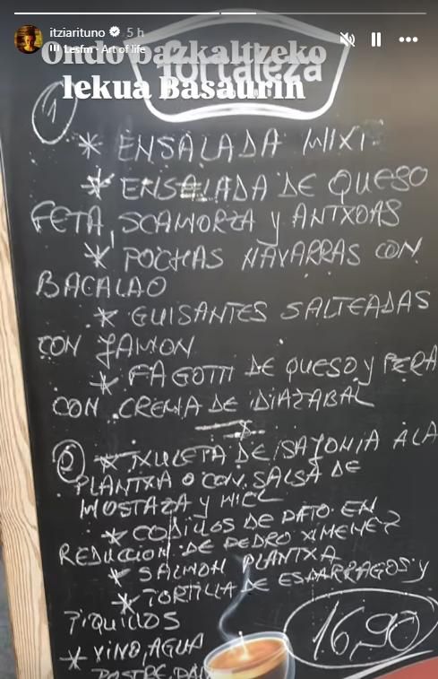 Captura de la historia de Itziar Ituño en Instagram.