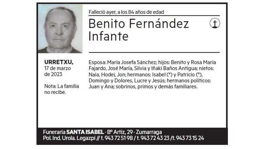 BENITO FERNANDEZ INFANTE