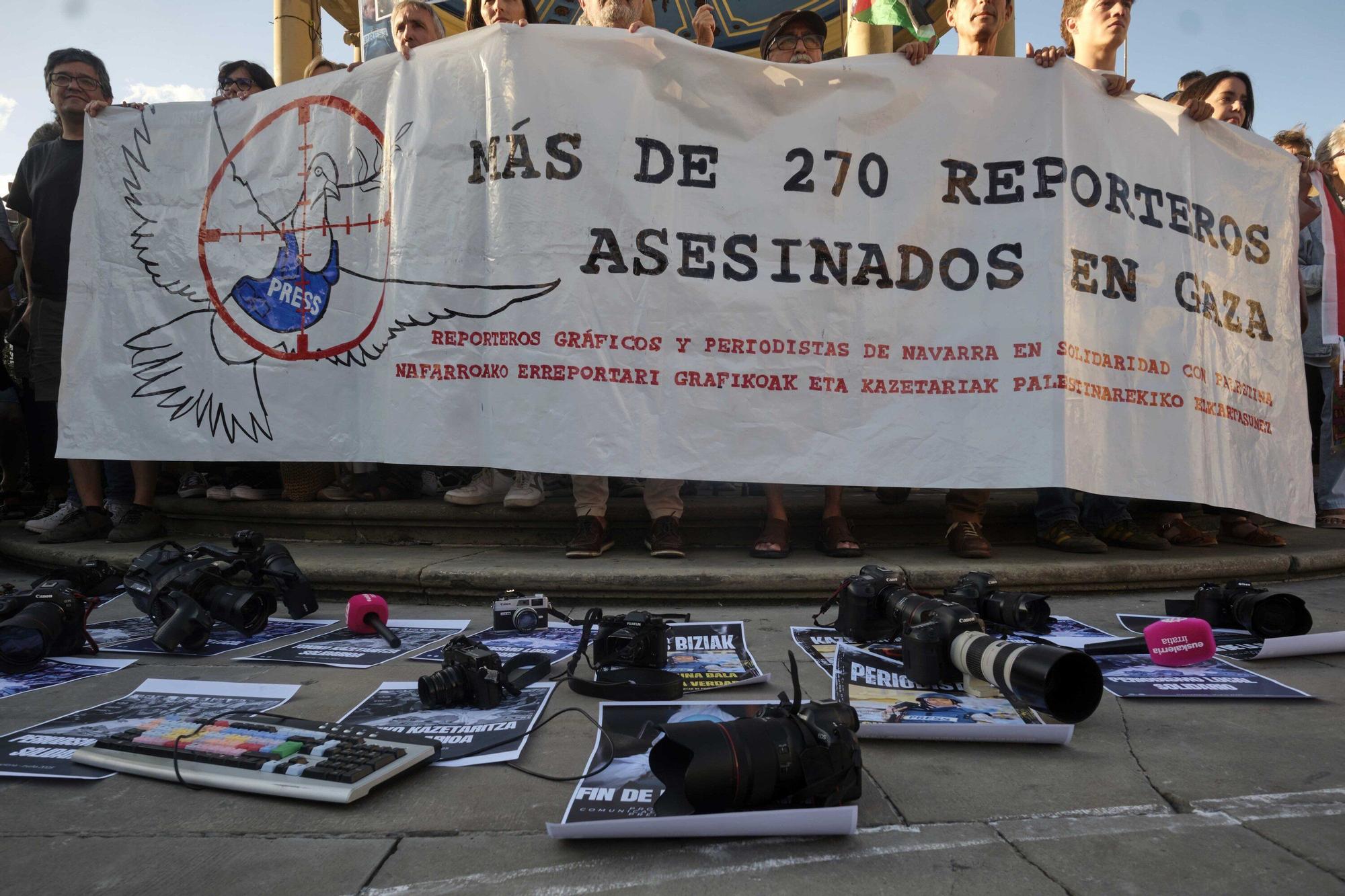 Periodistas de Navarra contra el genocidio en Palestina