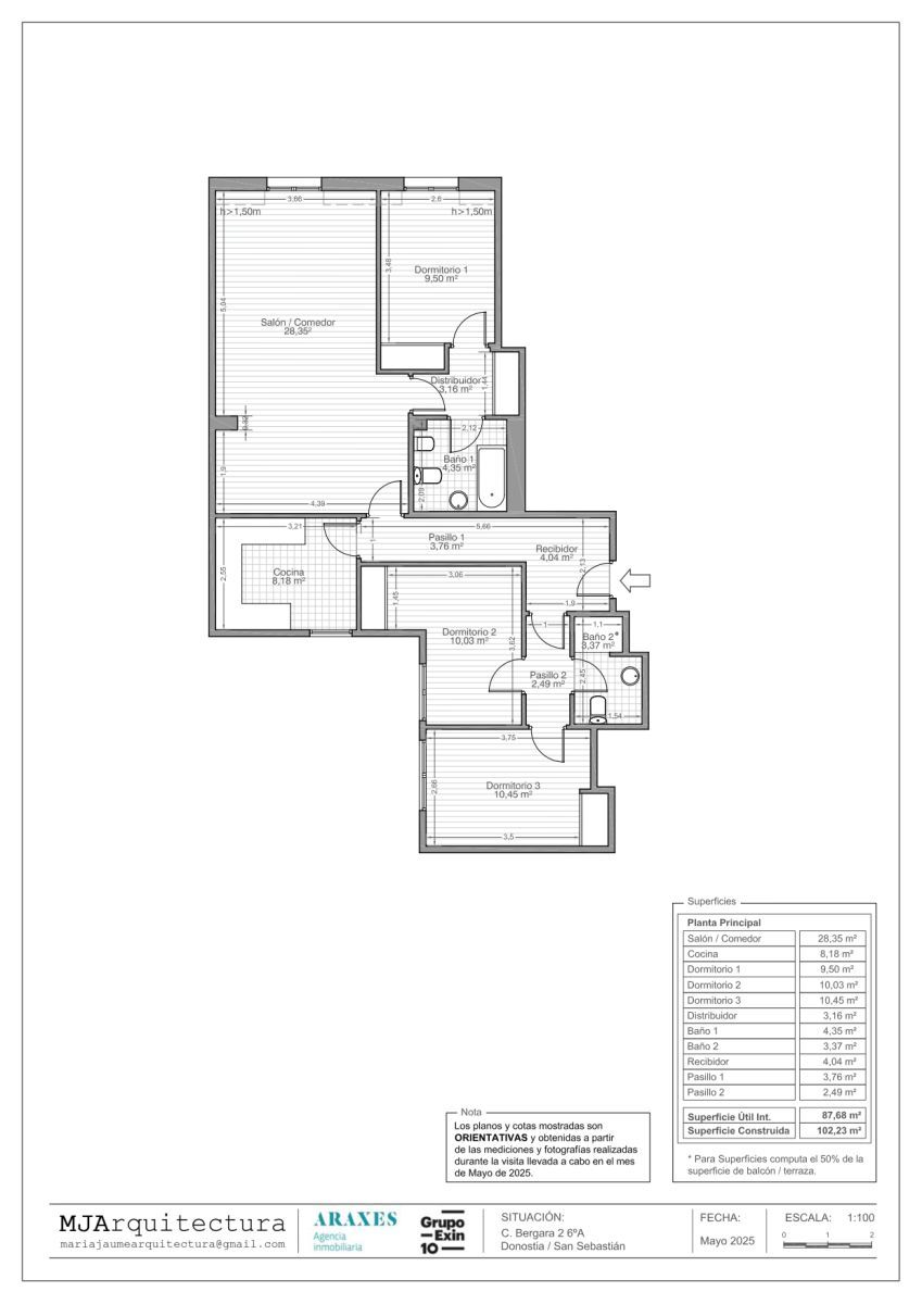 Magnífica vivienda en venta en pleno corazón de Donostia