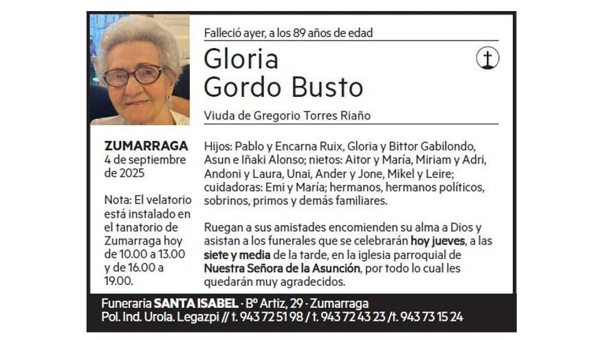 GLORIA GORDO BUSTO