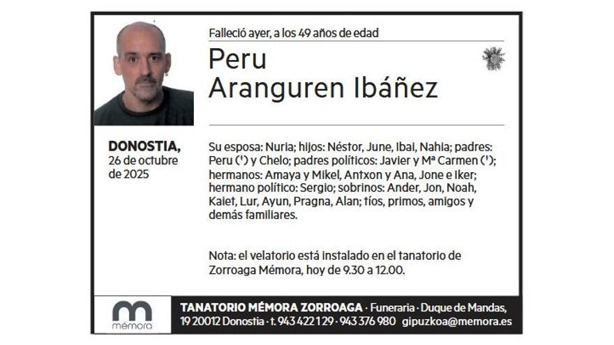 PERU ARANGUREN IBAÑEZ