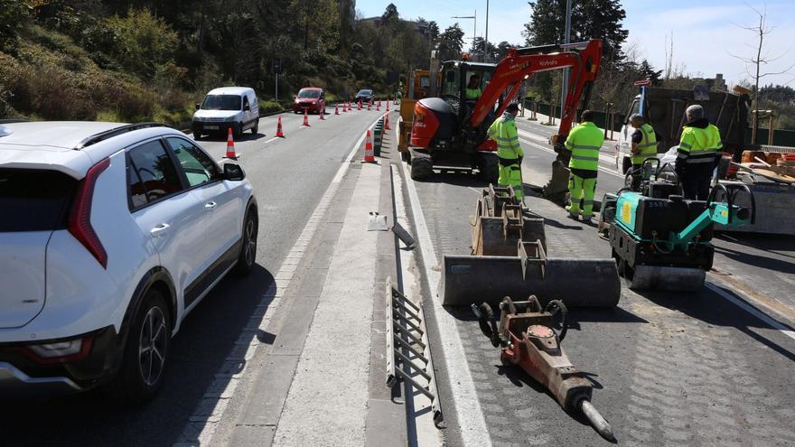 Las grietas de la cuesta de Beloso no se deben al carril bici: "No hay un problema de estabilidad"