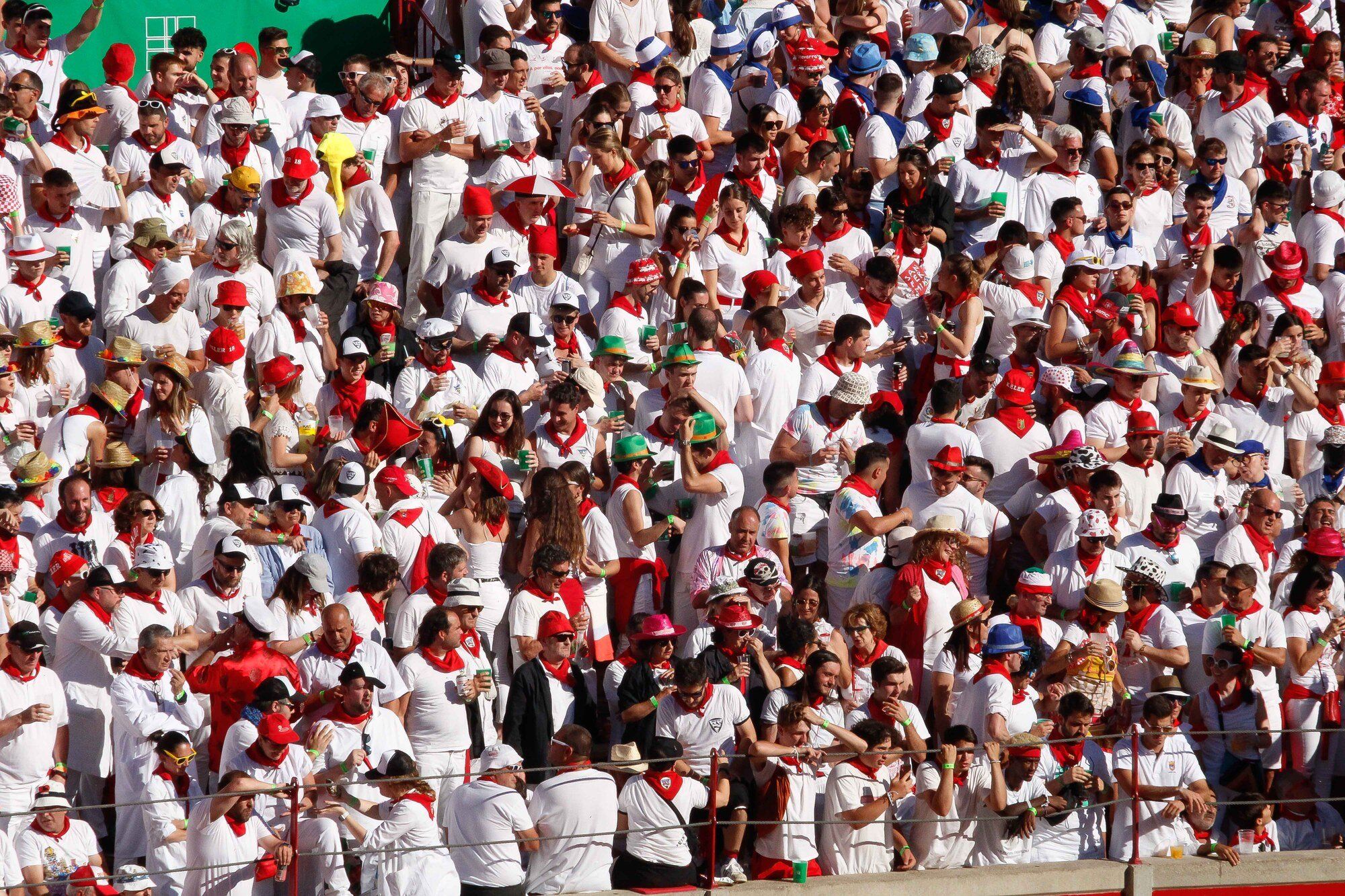 Ambiente en la Plaza de Toros el día 8 de julio