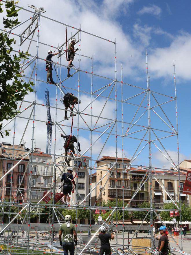 Los preparativos para San Fermín 2024