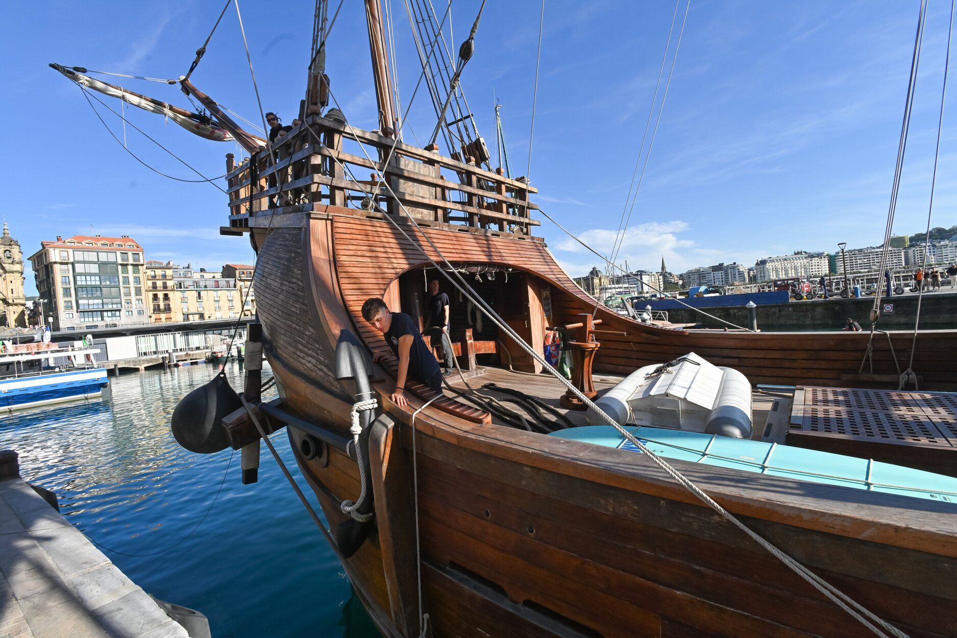 Llegada de la nao 'Santa María' a Donostia