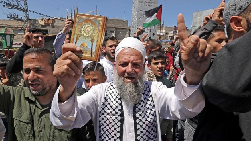Protestas en Israel contra los disturbios en la mezquita de Al Aqsa