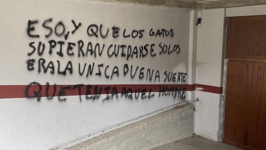 Una de las pintadas aparecidas en Benasque.