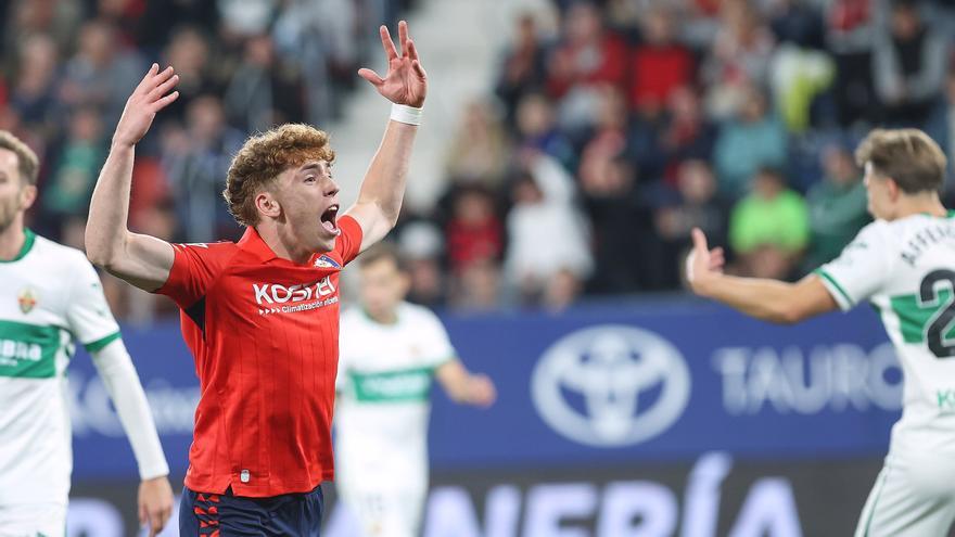 El 1x1 de Osasuna ante el Elche: Víctor Muñoz se estrena