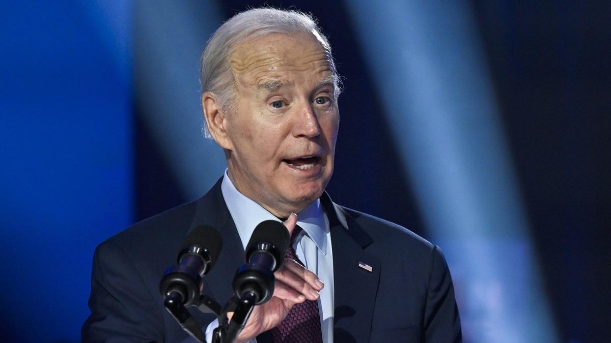 Joe Biden, el domingo en un acto de campaña celebrado en Nevada.