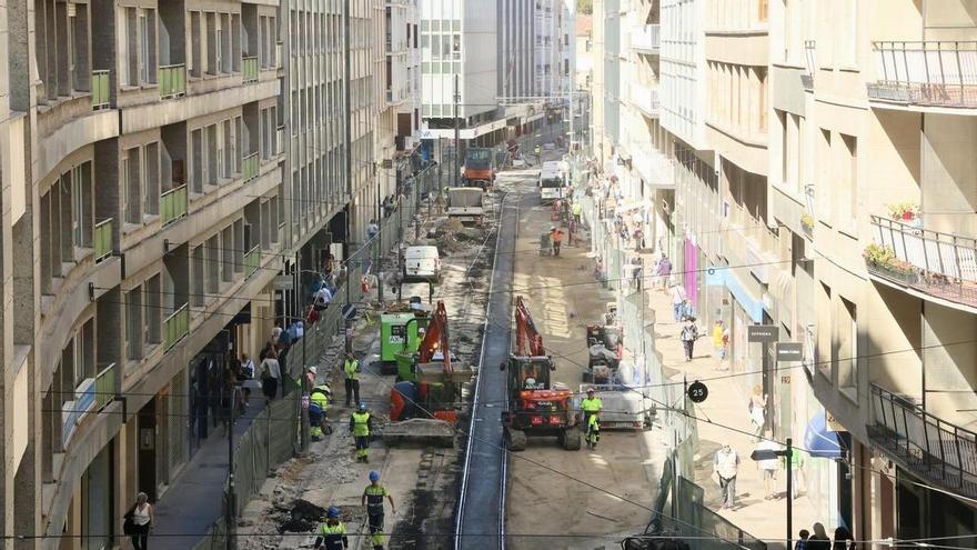 El tranvía volverá a circular por General Álava e Independencia el 7 de septiembre