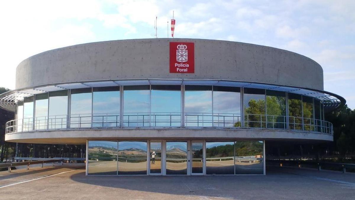 Exterior de la comisaría de Tudela de la Policía Foral.