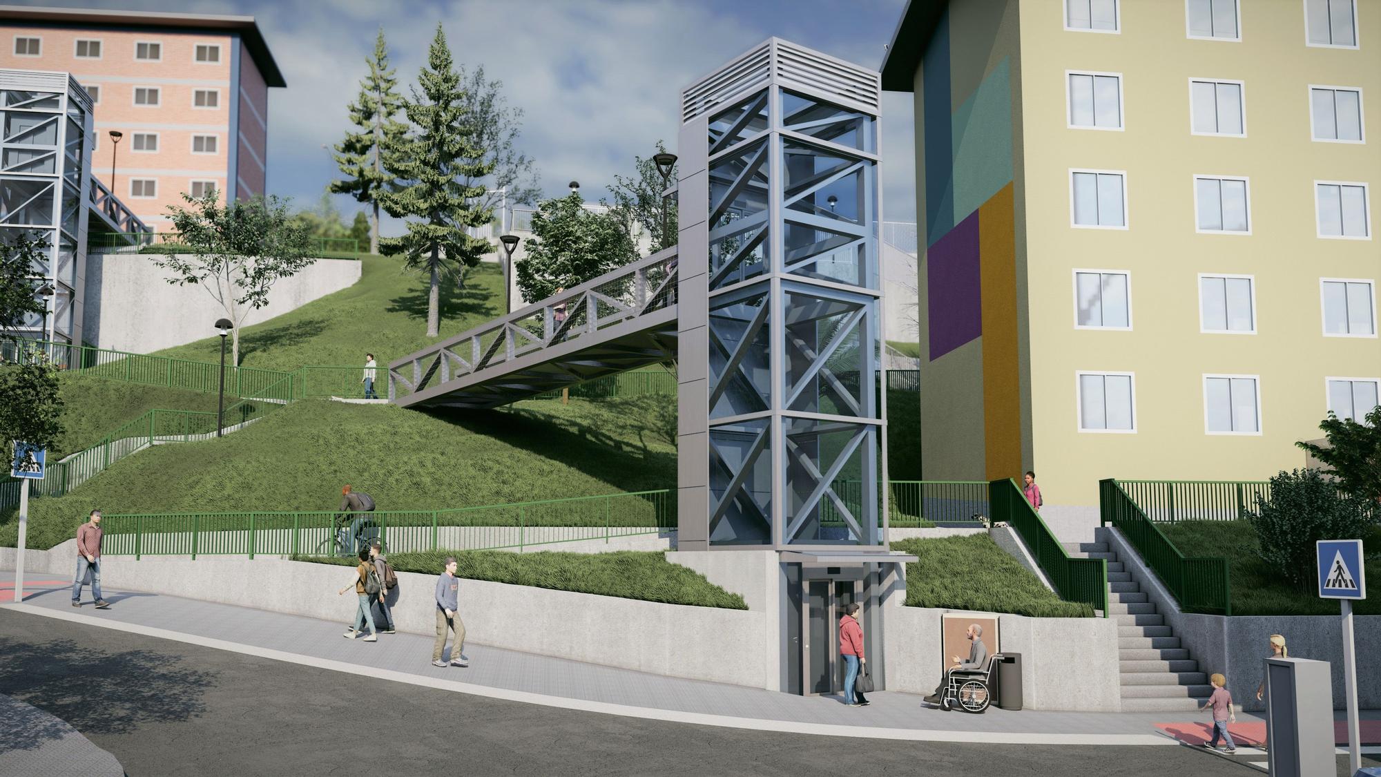 Dos ascensores verticales mejorarán la movilidad en Artazu Bekoa