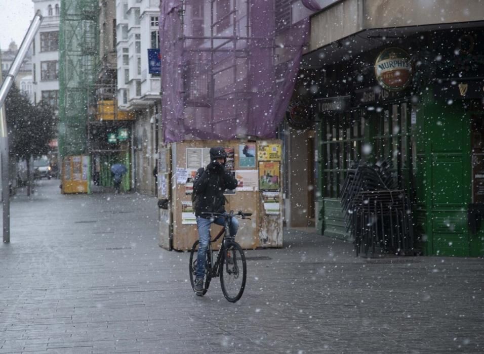 Nieva en Vitoria