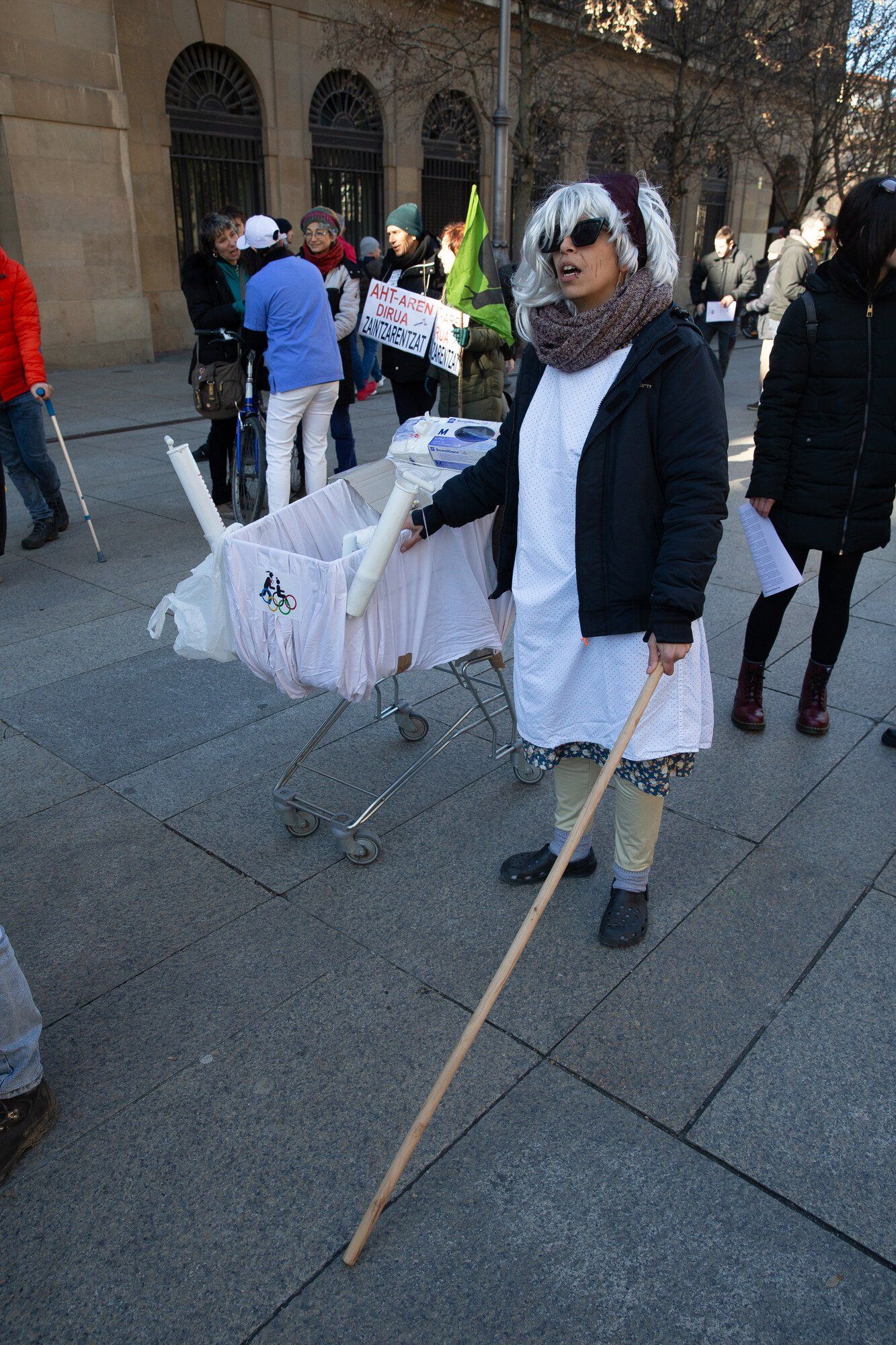 Manifestación en Pamplona contra el TAV y por un tren social