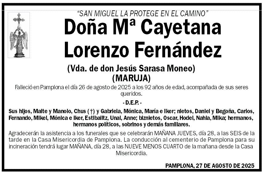 Mª Cayetana Lorenzo Fernández