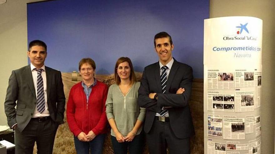 Juan Ramón Echeverría, Ana Isabel Roldán, Amaya Moreno y David González.