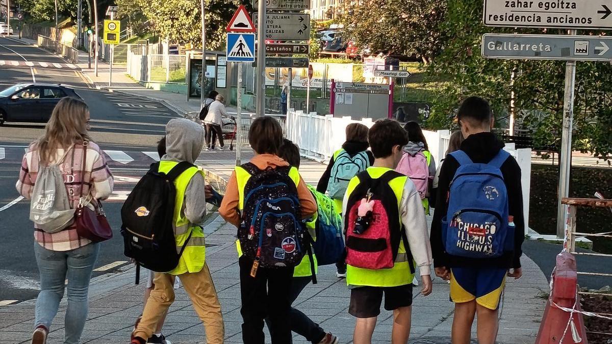 Imagen de una de las rutas de Eskola Bideak.