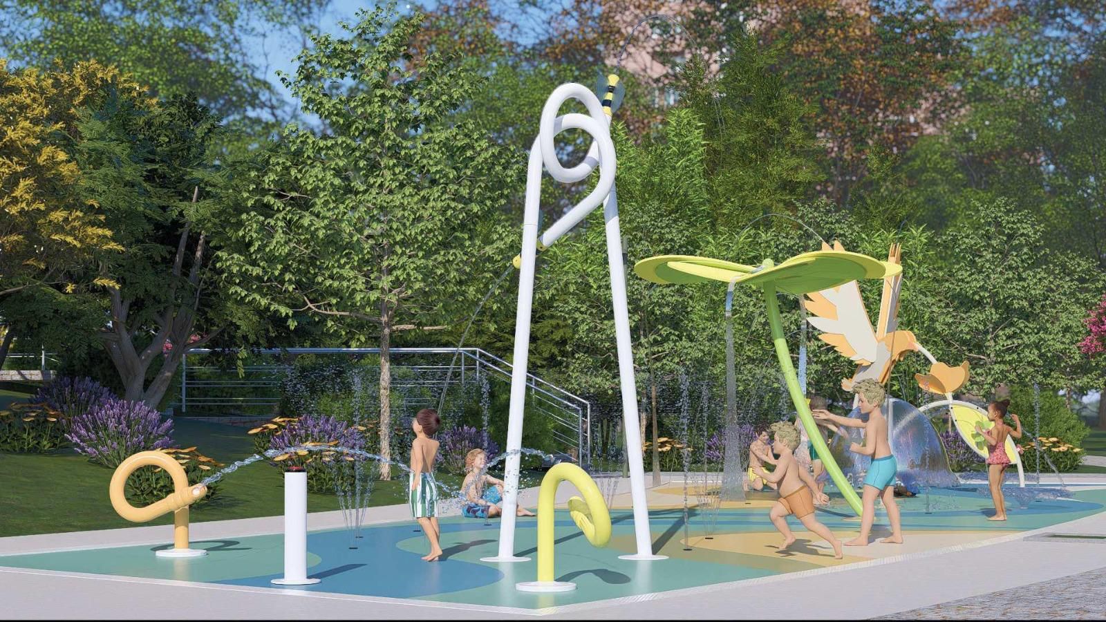 Así será la zona de juegos de agua de Barakaldo