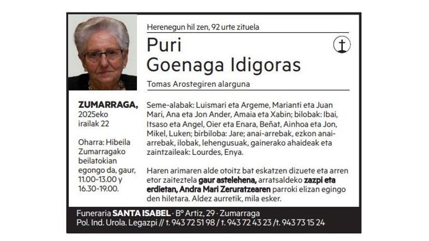 Puri Goenaga Idigoras