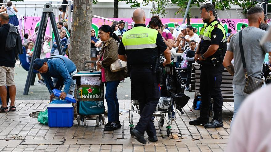 En imágenes: puestos de comida ilegal en Aste Nagusia