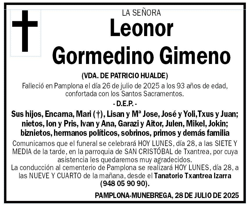 Leonor Gormedino Gimeno