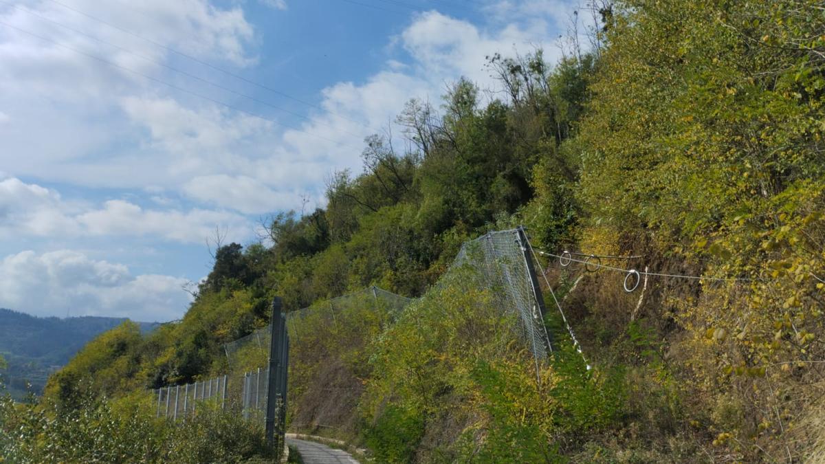 Actuaciones acometidas en la segunda fase de la estabilización de la ladera.
