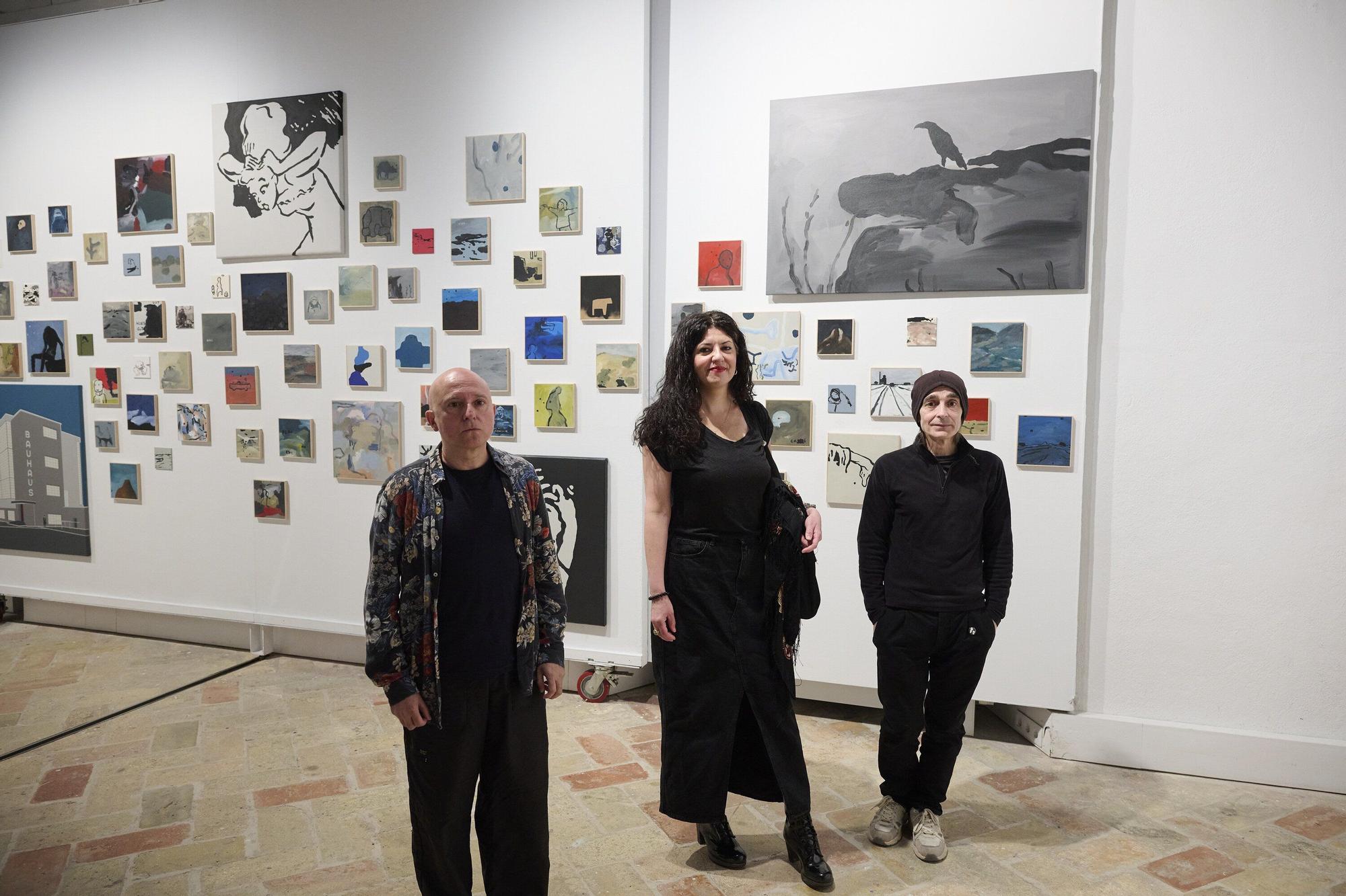 Presentación de la exposición 'Futuro Cancelado', con Greta Alfaro, Edu López y Txuspo Poyo
