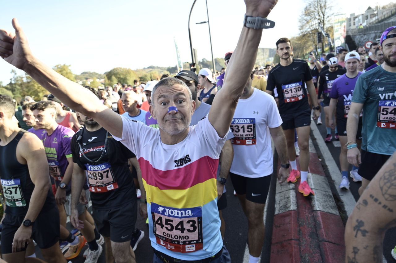 Ilusión y concentración en la salida de la Behobia-San Sebastián