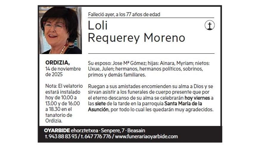 LOLI REQUEREY MORENO
