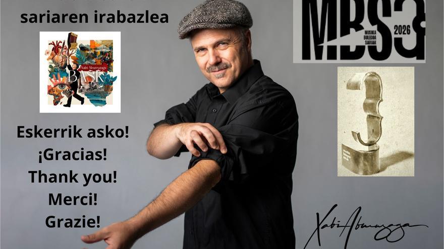 Xabi Aburruzaga: “El premio de Musika Bulegoa tiene un valor especial porque proviene del público”