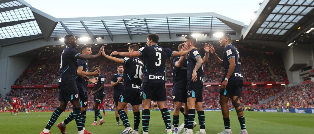 Poco juego, menos suerte para el Athletic ante el Liverpool