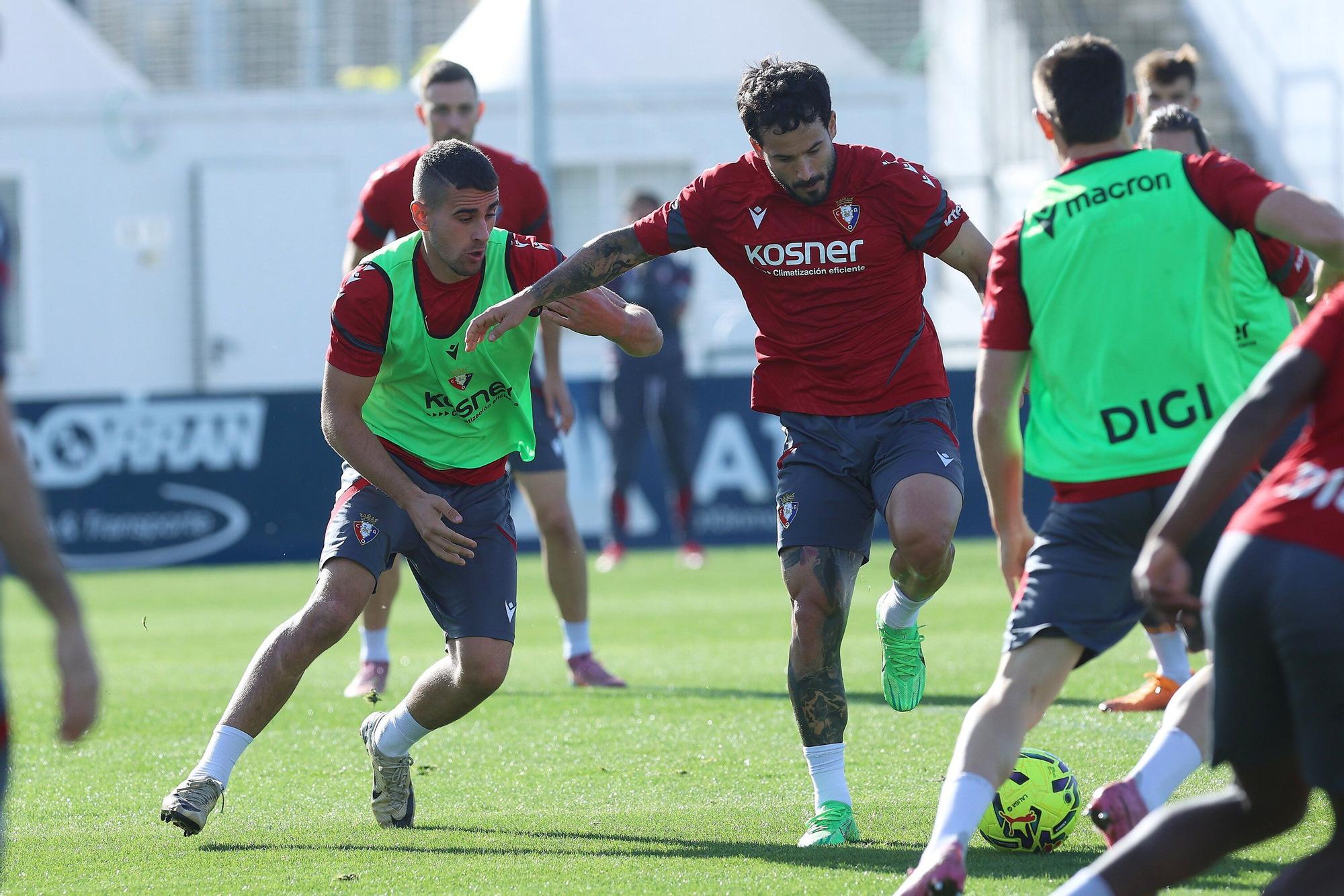 Fotos del entrenamiento de Osasuna de este miércoles 12 de noviembre