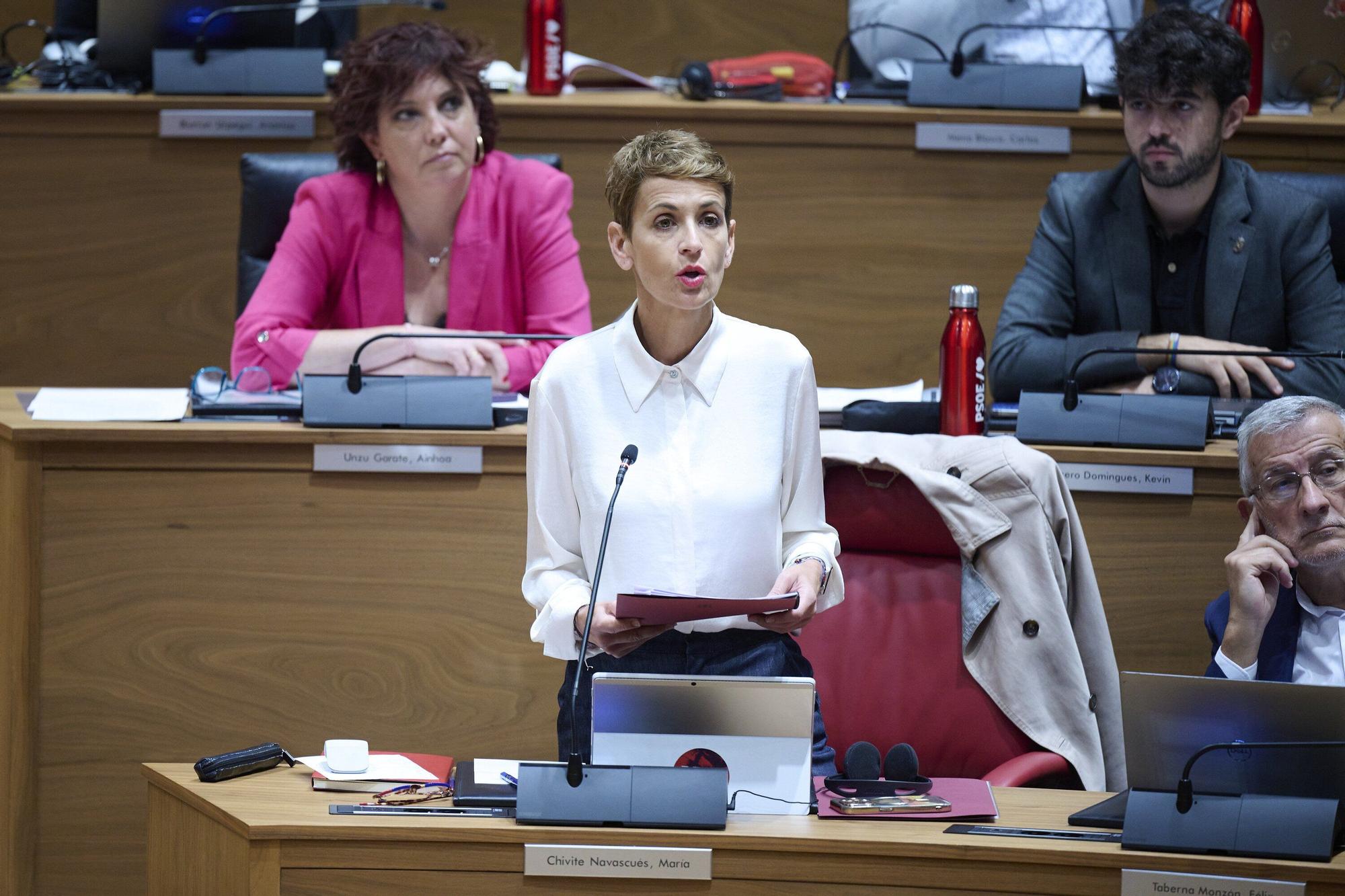 Fotos del pleno del Parlamento de Navarra (jueves 25 de septiembre de 2025)
